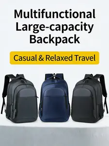 Youth Waterproof Laptop Backpack, Multi-Layer Commuter Shoulder Bag, Durable Nylon Work Bag, Fits 17.3 Inch Computer, Ergonomic Straps，Perfect for Business Trips, Work Commutes, and Daily Use