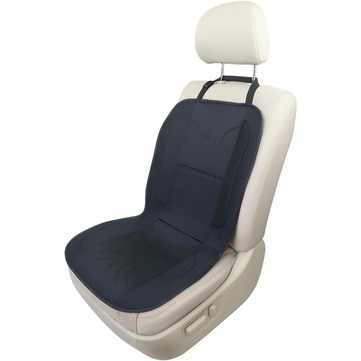 Car Seat Cushion Heated Seat Cover for Cars Trucks SUV Van, Comfortable Soft Seat Cushion for Driver or Passenger Black 1 Pack Waterproof Car Seat Cover (Black)