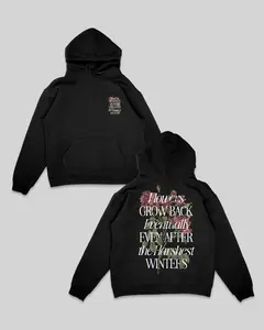 Growth Eventually | Black Pullover Hoodie