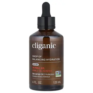 Cliganic Jojoba Oil, For Oily & Combination Skin, 4 fl oz (120 ml)