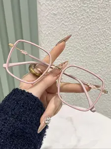 Sweet Frame Eyeglasses, Anti-blue Light Eyeglasses for Women & Men, Fashion Eyeglasses for Work, Daily Clothing Decor, Perfect for Student Daily Use, Fashionable Frames Glasses