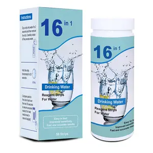 Drinking Water Test Kit - 16 in 1 Home Well Tap Water Testing Strips for Lead Hardness pH Iron Copper Chlorine & More - 50 Strips