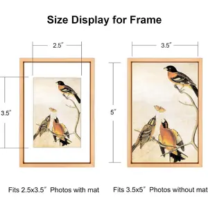 3.5x5 Picture Frame Set of 3, Gold Metal Photo Frames with HD Glass, Fits 2.5x3.5 with Mat or 3.5x5 without Mat, Wall Hanging and Table Display Decor Black