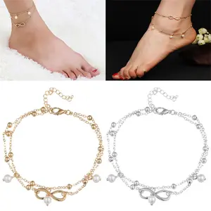 Women Ankle Bracelet 925 Sterling Anklet Silver Boho Foot Chain Beach Sliver