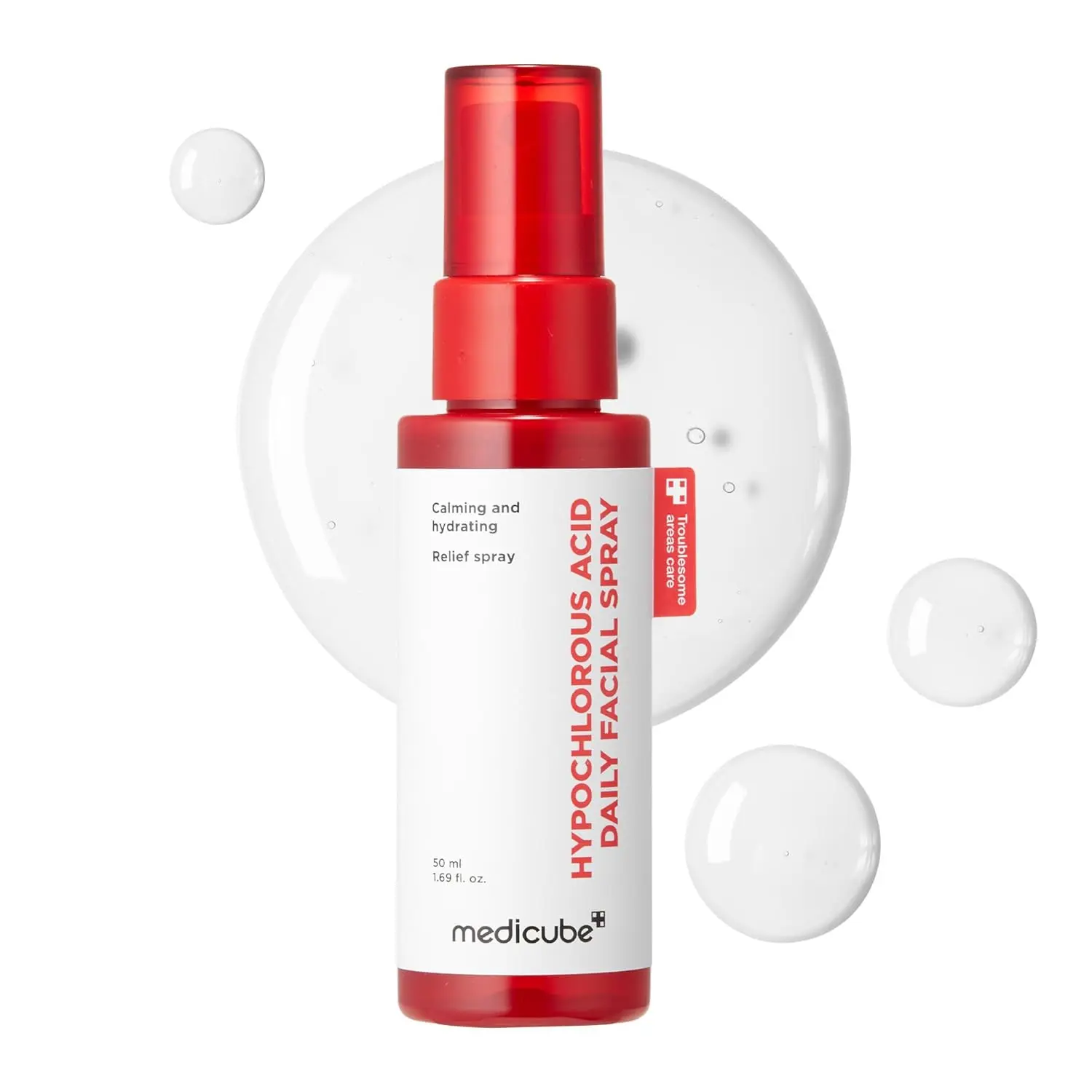 [Official Medicube Partner] Hypochlorous Acid Daily Facial Spray 50ml - Facial Mist for Soothing & Calming - All Skin Types, Daily Skin Solution & Post-Sun Care