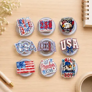 Patriotic USA 250 Magsafe Phone Grip Bundle, Magnetic PopSocket Kickstand, 4th of July Kindle Grip Americana Gift Set