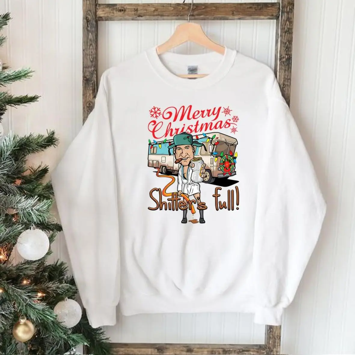 Merry Christmas Shitters Full Sweatshirt Hoodie Tshirt, Christmas Gift Cotton Menswear, Full Size Options, Everyone Can Find Their Fit, Classic Fashion, Fits Every Occasion