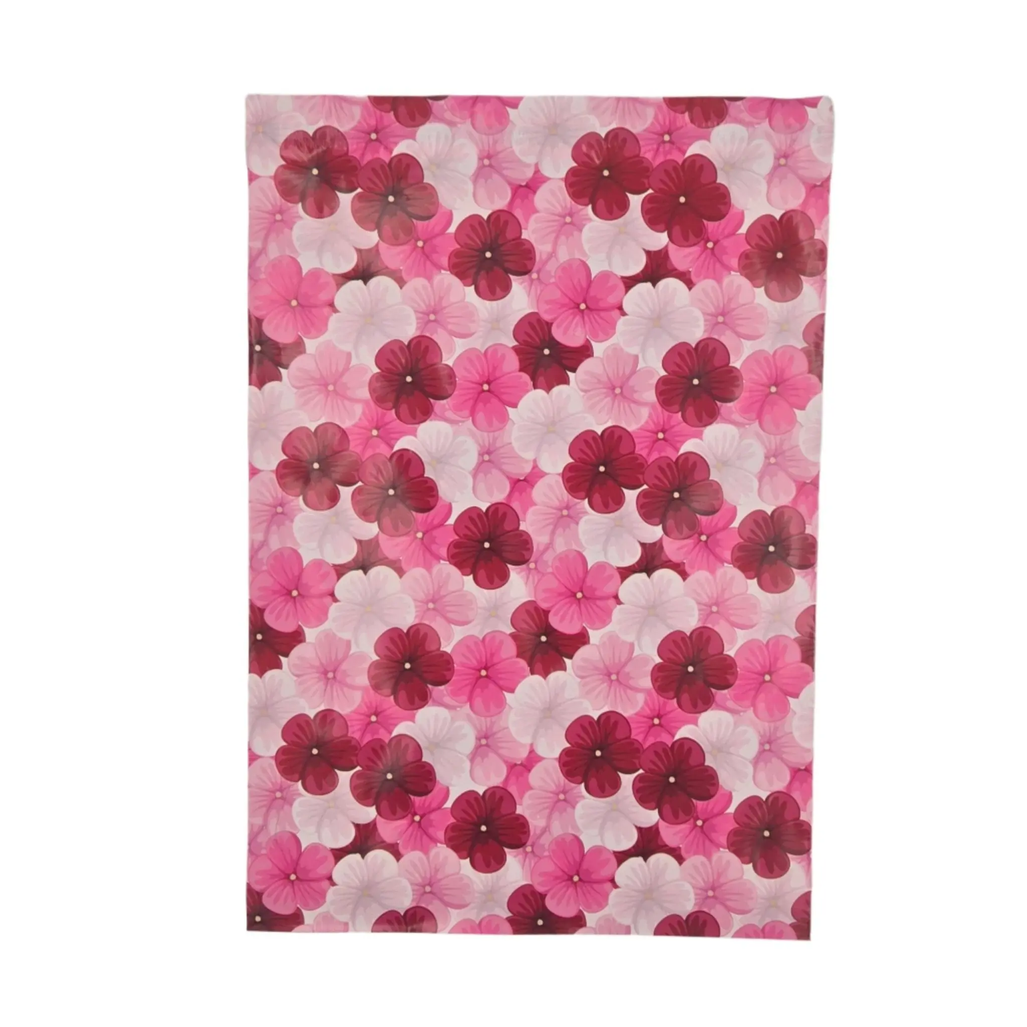 Pink Hibiscus Flower Poly Mailers Size 10x13 Colorful Shipping Bags