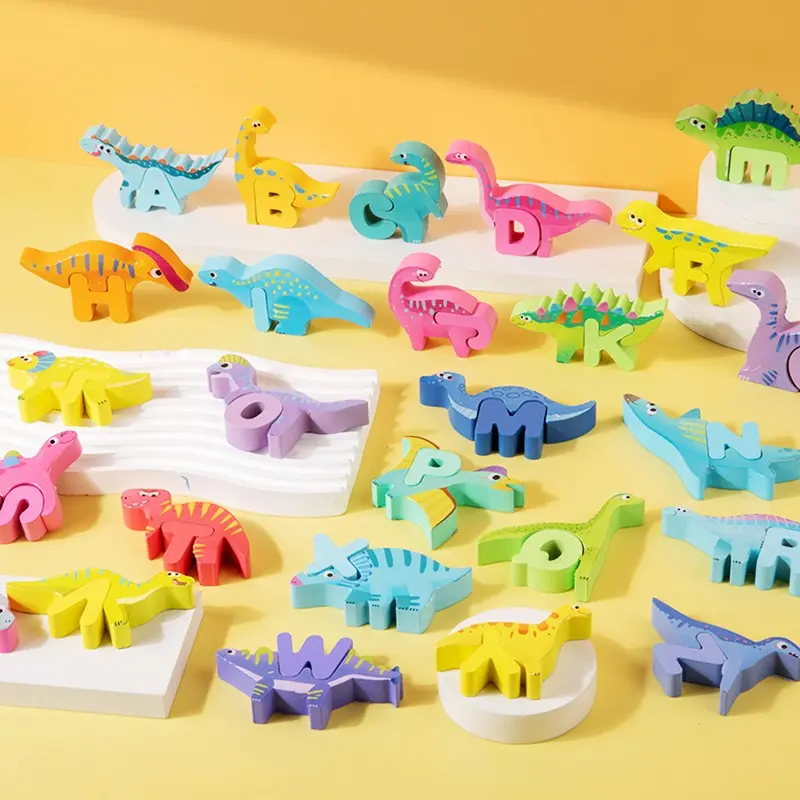 Montessori Alphabet Learning Toy, Animal Pattern Peg Puzzle Set, Wood Puzzles, Shape Sorting Game and Matching Activity, Ideal Preschool Education Gift, Wooden Peg Puzzle