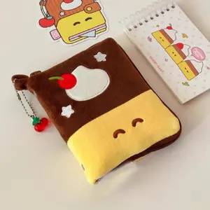 Plush Passport Holder Multifunctional Travel Document Organizer ID Wallet, Versatile Travel Accessory, Soft Plush Material, Secure Storage Design, Ideal Gift for Travellers, Travel Essentials