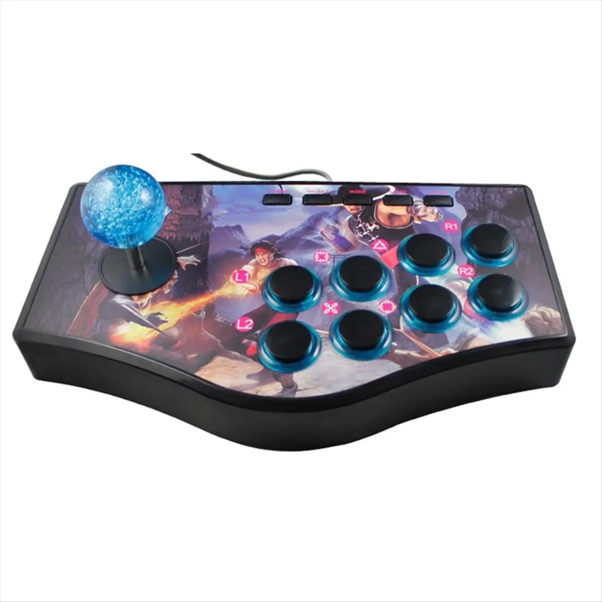 Retro Arcade Game Rocker Controller Usb Joystick For Ps2/Ps3/Pc/Android Smart Tv Built-In Eight Direction Joystick(No.A)