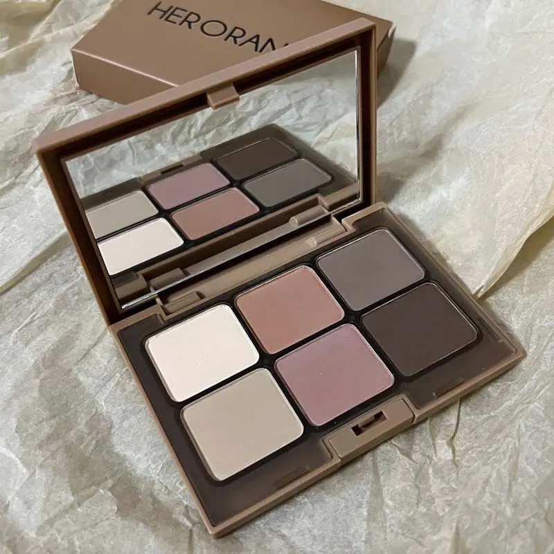 Multi-purpose six-color eyeshadow Matte Highly Pigmented Cosmetic Eyeshadow Palette Eyeshadow Makeup matte daily date contouring highlight commuting all-match advanced Beauty Eyeshadows