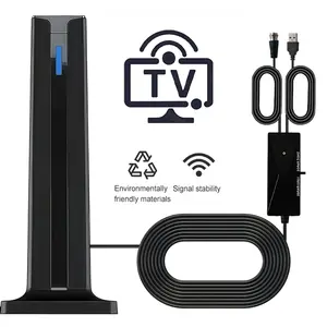 Digital TV Antenna, Free Local Channels, Enhanced Version, Extended Range, HD TV Antenna with 5 Meter Cable, Indoor Outdoor Use, Universal Fit, Digital Signal Antenna