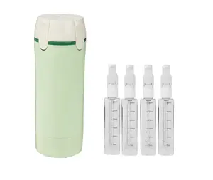 boujee kitchen gadgets,4 In 1 Portable Travel Pump Bottle Set Compact Cosmetic Storage Container Liquid Dispenser Leak Proof Practical Design Lightweight Easy To Carry For Business Trips Outdoor Vacations Daily Journeys