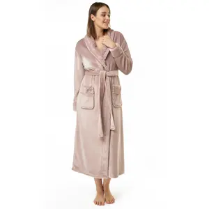 Turquaz Plush Robes For Women, Soft Warm Fleece Bathrobe for Women