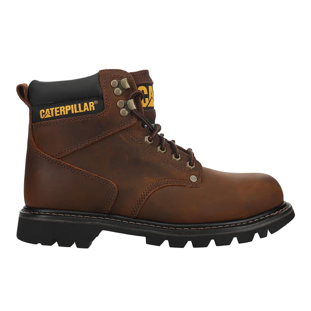 CAT Footwear Mens Second Shift 6 Inch Slip Resistant Steel Toe  Work/Duty - Brown
