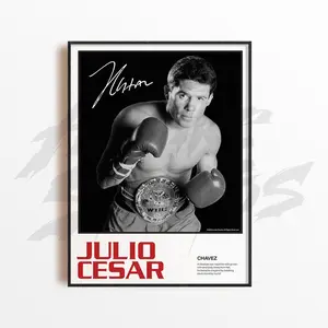 Julio César Chávez Art Print, Boxing Art Print, Boxing Arts Wall Decor, Home Gym Decoration, Sports Gift, Boxing Fighter Poster