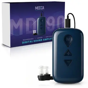 Digital Hearing Amplifier for Adults & Seniors – Adjustable Volume, Noise Reduction, Comfortable Fit