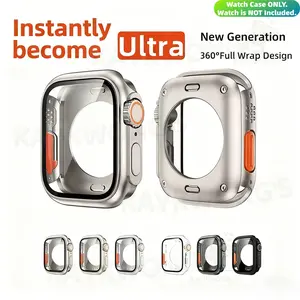 KAYKWONG'S Iwatch Screen Protector Case for Series 11/10/9/8/7/6/5/4, Durable Titanium Design, Perfect for 40/41/42/44/45/46mm Models, Full Protects