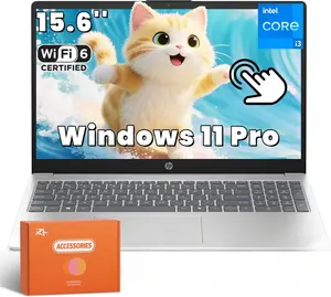 HP 15.6 Inch Touchscreen Business Laptop, Intel 13th i3-1315U(Up to 4.5GHz), Up to 32GB RAM 2TB SSD, 8H Battery Life, Fast Charge, Wi-Fi 6, Bluetooth 5.3, HD Camera, Windows 11 Pro, Silver