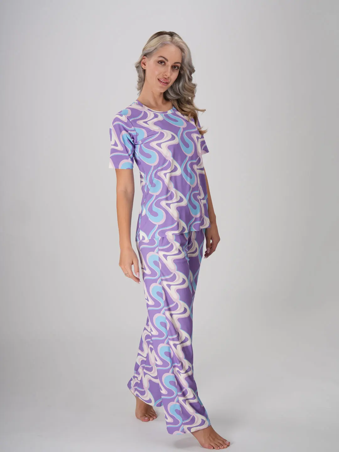 Lavender Twirls PJ Set