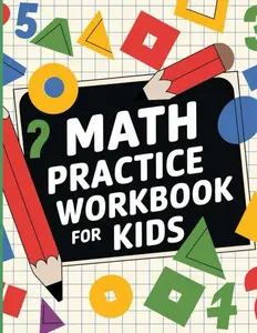 Math Practice Workbook for Kids: ½ Inch Grid Graph Paper/ Number Writing &MathActivities