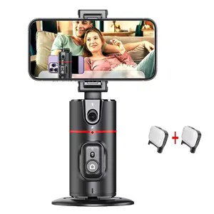 Auto Face Tracking Tripod, 360° Rotating Auto Tracking Phone Holder, Smart Shooting Stand for Vlog/TIKTok Live Video Recording, Selfie