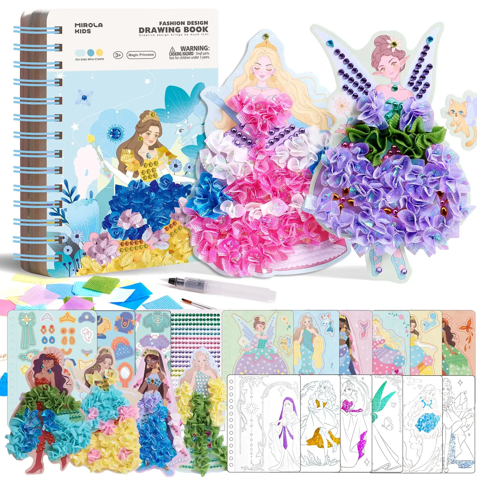 Jar Melo 4-in-1 Poke-in Diamond Painting Kit - Embroidery & Watercolor Art for Kids, Handmade Gifts, Little Gifts for Girls, Do It Yourself Paper/Diamonds Craft Activity Set,#backtoschool #sohochic