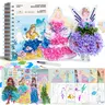 Jar Melo 4-in-1 Poke-in Diamond Painting Kit - Embroidery, Watercolor Art, Water Pen DIY Paper/Diamonds Craft Set, Educational Kids Stuff for Girls, Perfect Kid Girl Gifts, Christmas gifts,familyfun