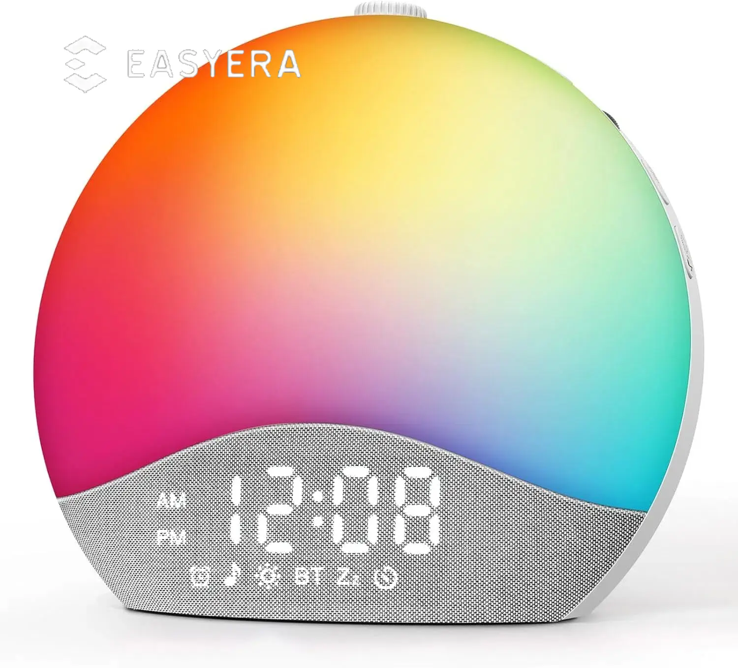 EASYERA Sunrise Alarm Clock, White Noise Machine for Sleep, Upgraded Backlit Buttons, Bluetooth Speaker, Dimmable Night Light for Heavy Sleeper, Adult