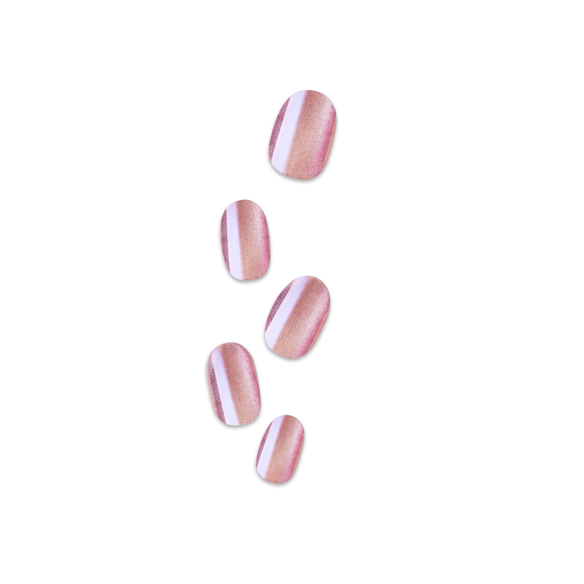 colorFX by Impress No Glue Fake Press On Nails - Starry | Solid, Pink, Short, Oval, Manicure