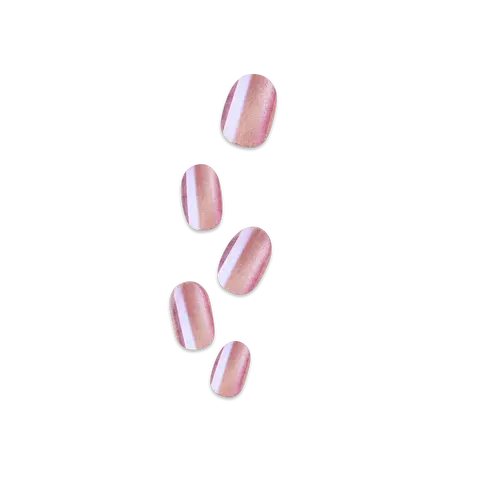 colorFX by Impress No Glue Fake Press On Nails - Starry | Solid, Pink, Short, Oval, Manicure