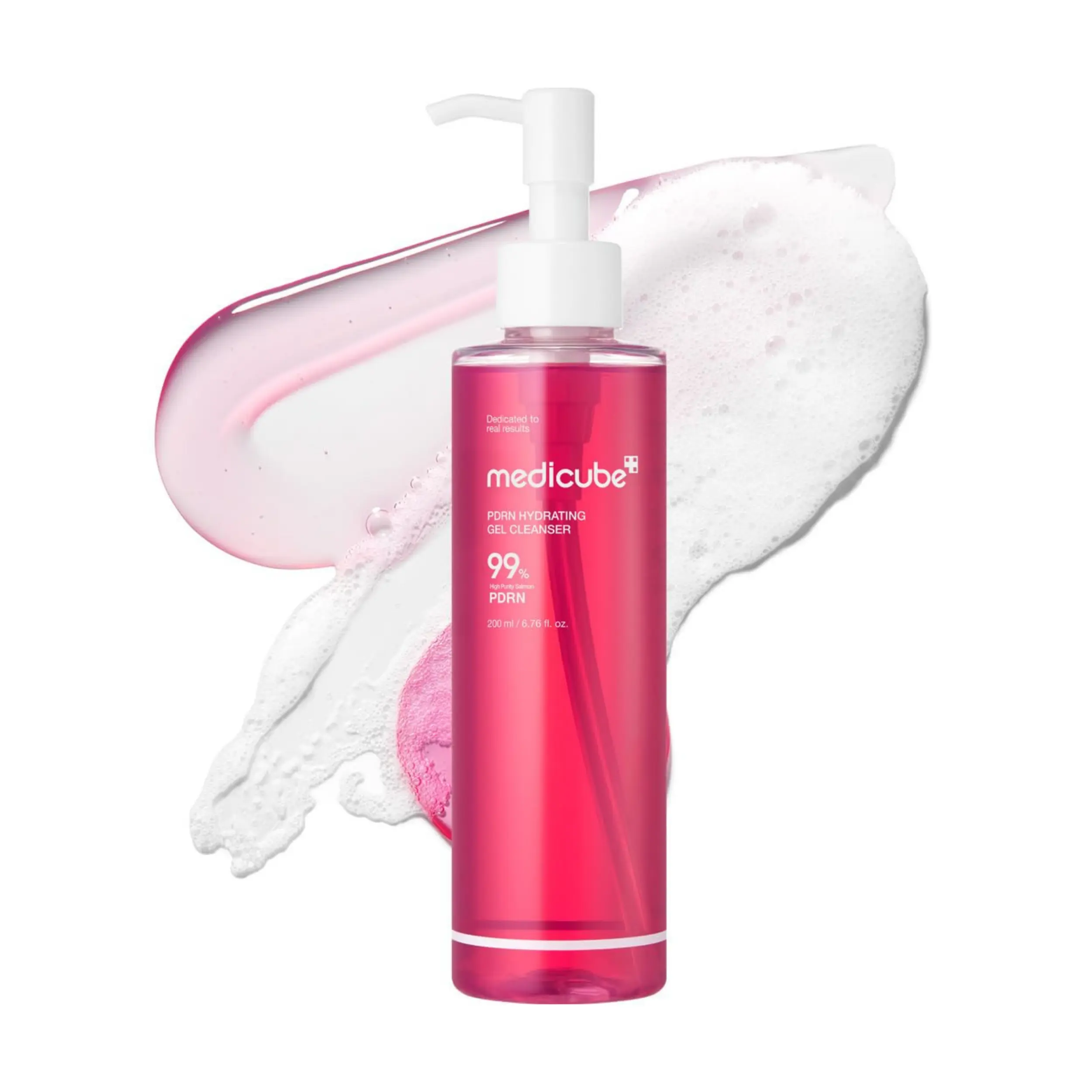 [Official Medicube Partner] PDRN Jelly to Foam Cleanser 200ml - Low pH Hydrating Daily Face Wash for All Skin Types, With PDRN, Collagen & LHA