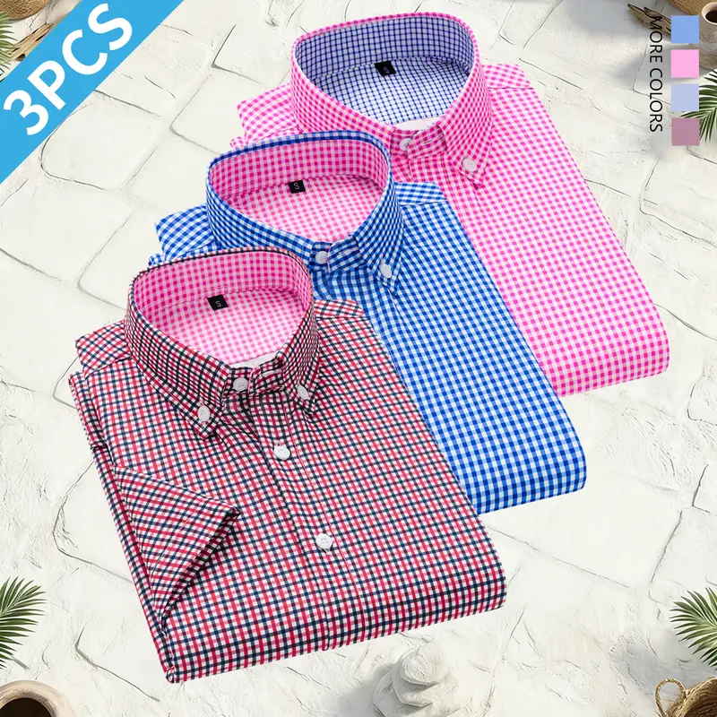 flower embroidered dress white Slim Fit Blue and White Striped Dress Shirt main image 0