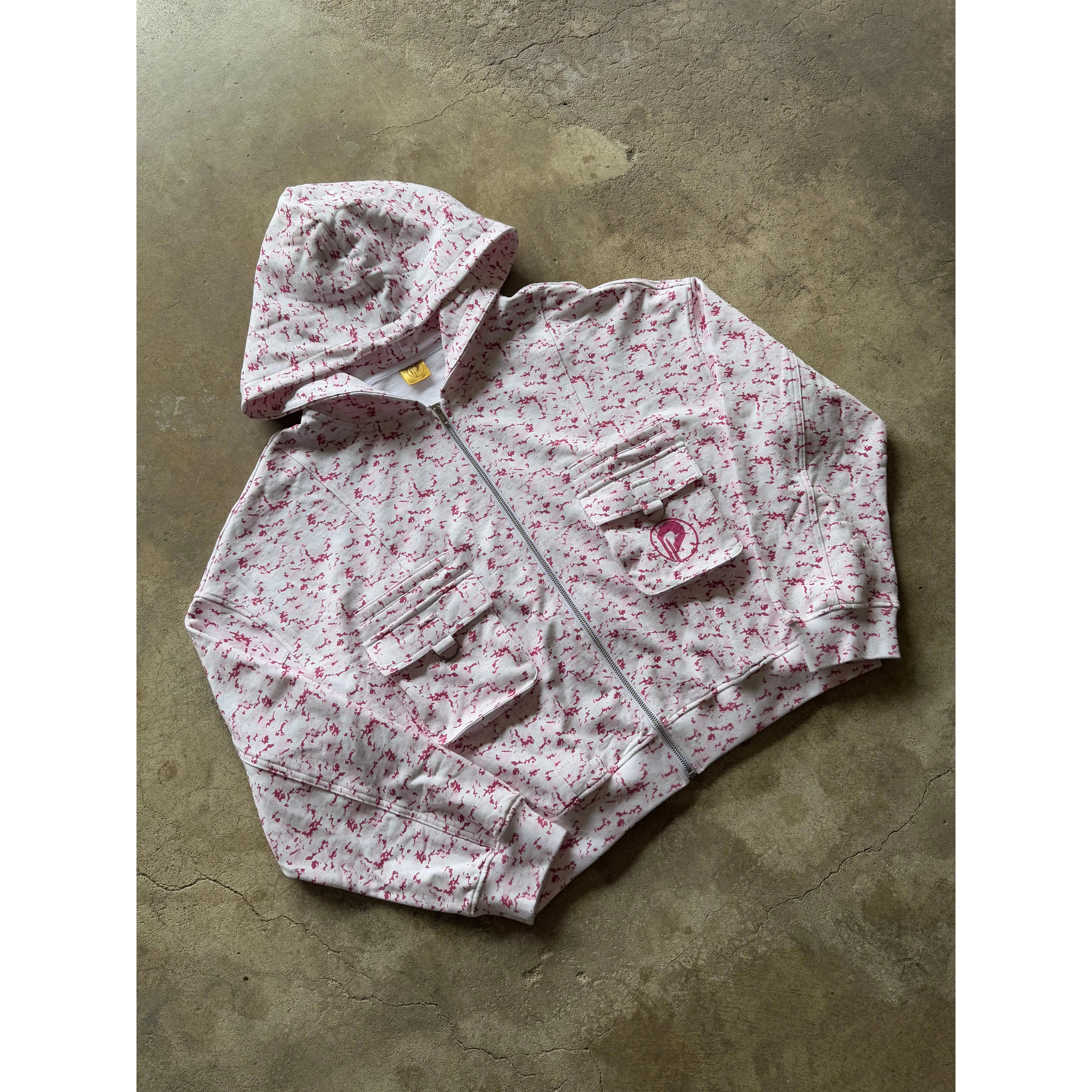 Prospera Pink Camo Cargo Jacket