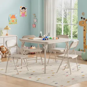 Kids Folding Table and Chairs Set Kids Activity Table and Chairs Set for Dining Room Daycare Classrooms