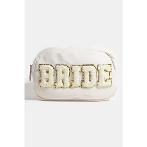 Fame Fuzzy Glitter Bride Crossbody Bag