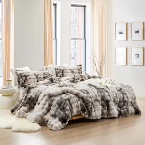 Snowball Double Chunky Bunny - Coma Inducer Oversized Comforter Set - Messy Storm Gray