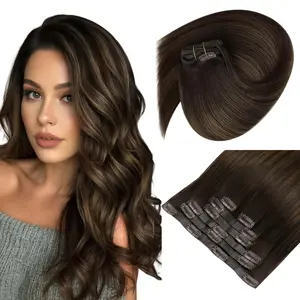 Sunny Seamless Clip in Hair Extensions PU Weft Human Hair Clip in Extensions for Women SpringStatements