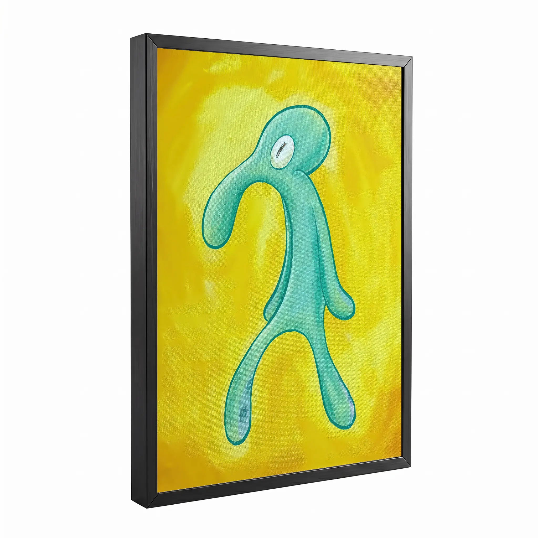 Squidward Canvas Print Poster, Squidward Abstract Canvas Wall Art, Bold And Brash Canvas Print, Modern Home Living Room Bedroom Wall Decor