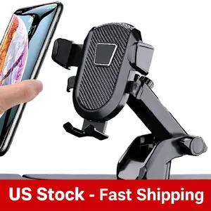 Car Phone Holder Adjustable Universal Dashboard Gravity Suction Cup Stand for iPhone Samsung Galaxy Mount Stable Universal