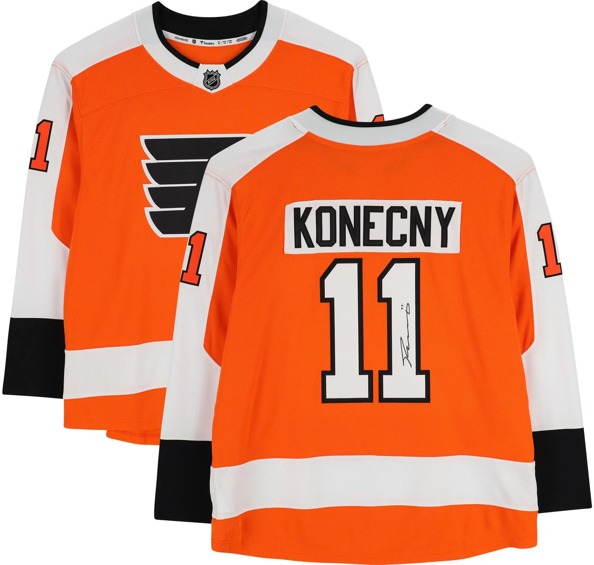 Travis Konecny Philadelphia Flyers Autographed Orange Fanatics Breakaway Jersey - Fanatics Authentic Certified