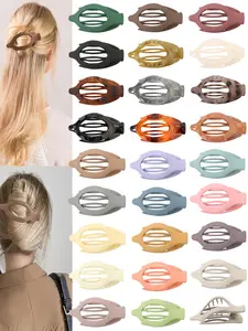 2PCS Set Women Hair Clip Set, Soft Silicone Duckbill Design Hair Claw, Flat Claw Clips, Anti-Slip Durable, Suitable for Dense/fine/short Hair, Summer Fall All Season Ideal Choice