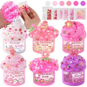 6 Pack Slimes, Slime Kit for Girls Ages 8-12, Cloud Slime Set, Toys for Kids, Party Favors, Birthday Gifts for Children
