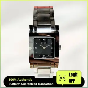 Gucci Vintage Quartz - Black Dial, Steel Bracelet Ladies Watch 11892373