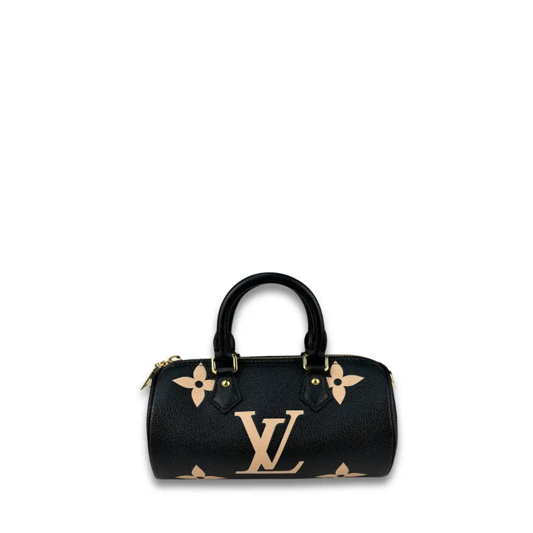 Pre-owned Louis Vuitton Leather Shoulder Bags Bicolor Empreinte Papillon BB