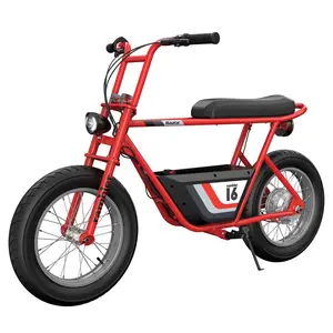 Razor Rambler 16 Electric Retro Minibike with 350W Motor & 36V Battery, Red