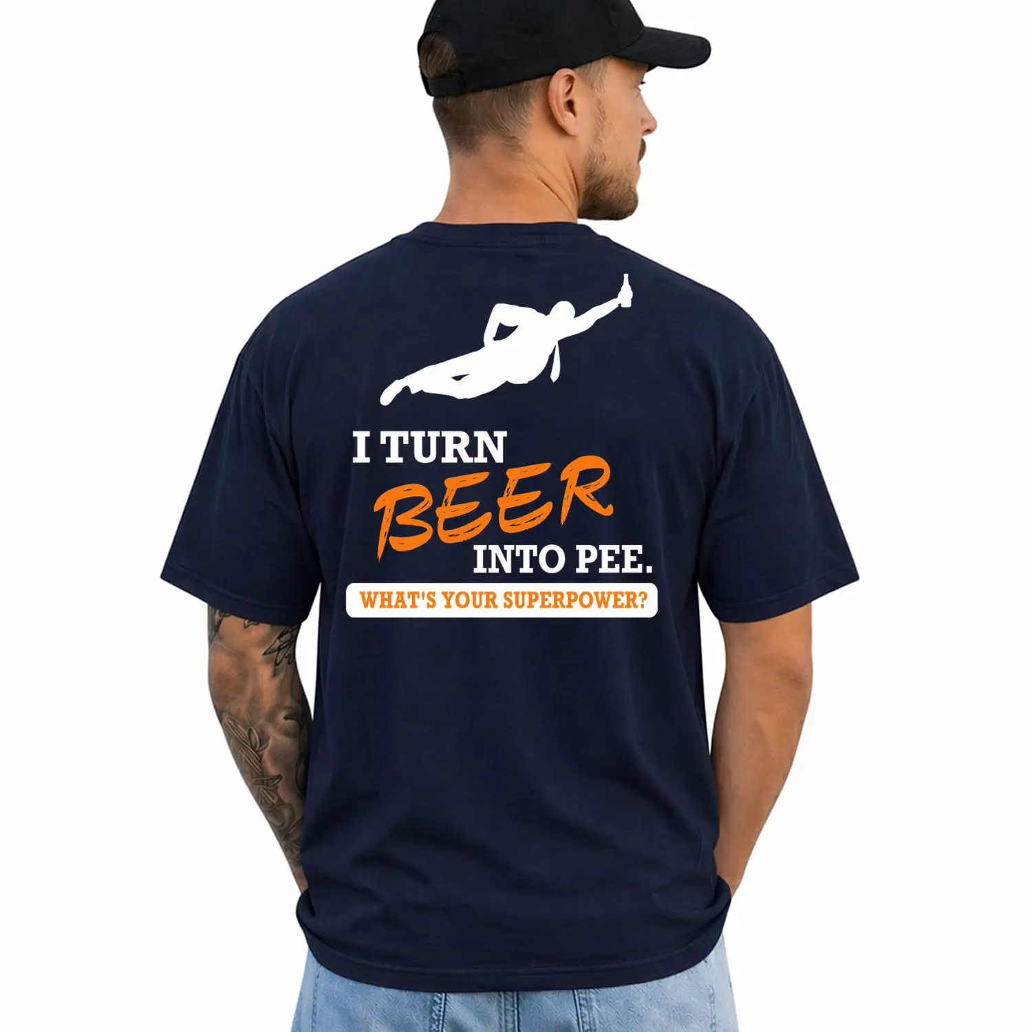 I Turn  Into Pee What’s Your Superpower, Short Sleeve Printed Graphic Shirt, Daily  Menswear