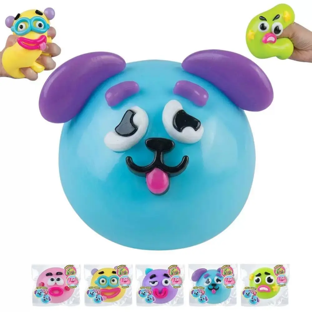 Funny Face Roly-Poly Squishy - DIY Changeable Facial Features Fidget, Soft Squeeze Stress Relief for Kids Party Gifts