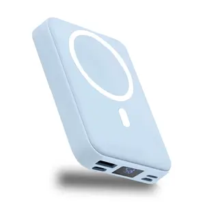 MagSafe Magnetic Wireless Portable Power Bank (Portable Charger), 10000mAh 22.5W PD Fast Charging, USB-C Compatible, LED Display, Stand-Equipped for iPhone 17/16/15/14/13/12 & Android Devices (Hands-Free Charging Accessory)